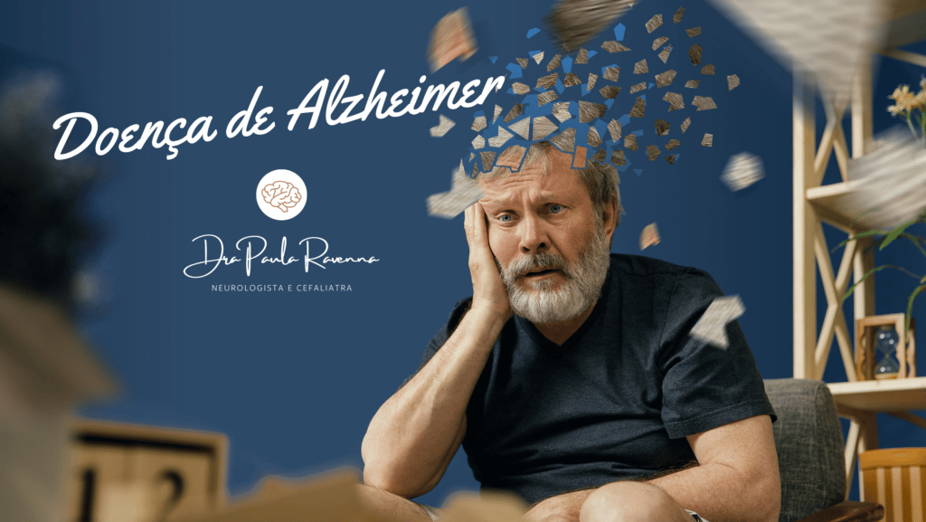 homem idoso sentado com Doença de Alzheimer